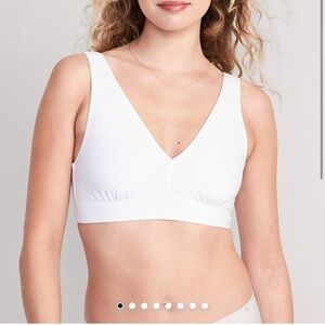 Old Navy White Wireless Bra